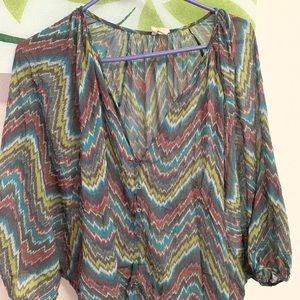 Colorful summer light blouse